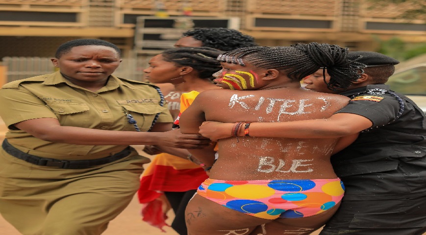 Uganda ladies naked protest